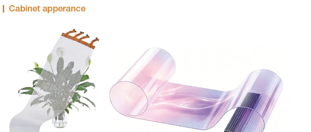 Pantalla LED Crystal Film ultradelgada flexible