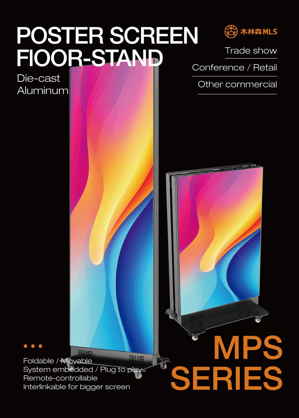 Serie MPS - pantalla poster autoportante